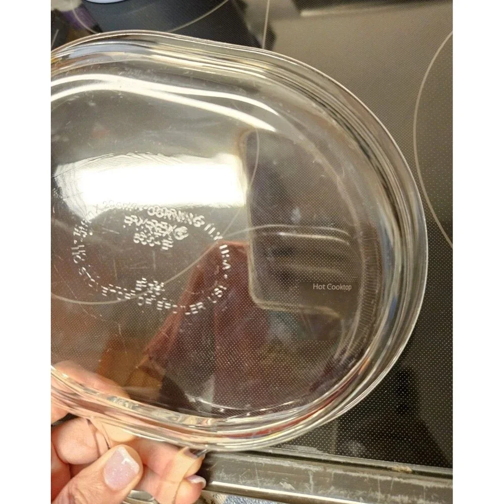 Vintage Pyrex Clear Oval 600-B B36 (Grab-It) Casserole Replacement Lid